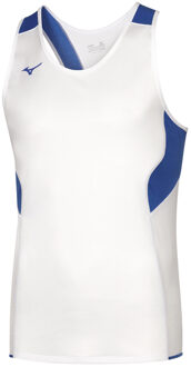 Mizuno Singlet Heren Wit/Blauw Tank Top Wit/Navy