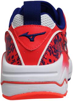 Mizuno Sport Style Wave Rider 1 Wit/Rood Sportschoenen - Heren - EU 37.5 / UK 4.5