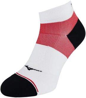Mizuno Support Mid Hardloopsokken Heren Wit/Rood