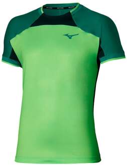 Mizuno T-shirt Heren-neongroen - XL