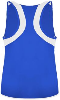 Mizuno Team Authentic Kids Blauw/Wit Singlet Vest - 2XL
