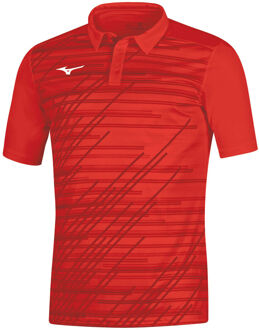 Mizuno Team Chiba Polo Heren-rood - S,XXL