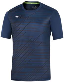 Mizuno Team Chiba T-shirt Heren-donkerblauw - M