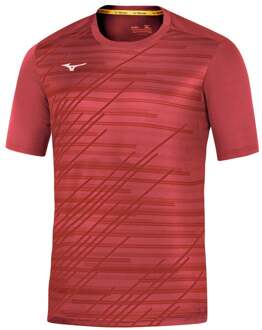 Mizuno Team Chiba T-shirt Heren-rood - XL