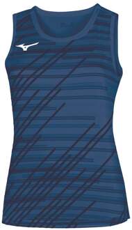 Mizuno Team Chiba Tanktop Dames-donkerblauw - M