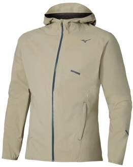 Mizuno Tech Light Hooded Hardloopjas Heren beige - M