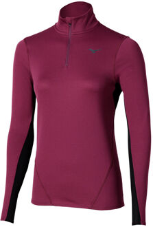 Mizuno Tech Thermal Charge Half Zip Hardloopshirt Dames-Paars - L