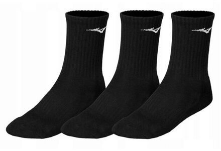 Mizuno Trainingssokken voor volwassenen (pak van 3) - maat 38-39 Zwart