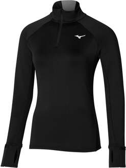 Mizuno Warmalite Half-Zip Topje Hardlopen Dames-Zwart,Zwart - S,M,L,XL