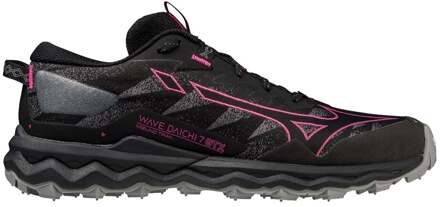 Mizuno Wave Daichi 7 GTX Trailrunningschoenen Dames zwart - grijs - roze - 37