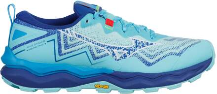Mizuno Wave Daichi 9                   Trailschoen Dames-blauw, wit - 38,38.5,39,40,40.5,41,42,42.5