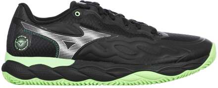 Mizuno WAVE ENFORCE COURT PADEL Padel schoen Heren-zwart, neongroen - 44.5