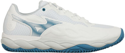 Mizuno Wave Enforce Court Tennisschoenen Dames-Wit,Blauw - 38.5,40,40.5,42