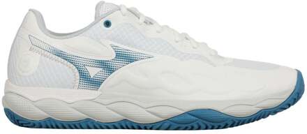 Mizuno Wave Enforce Court Tennisschoenen Dames-Wit,Blauw - 42