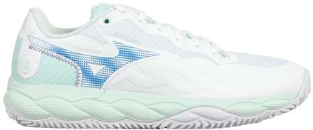 Mizuno Wave Enforce Court Tennisschoenen Dames-Wit,Mint - 36.5,37