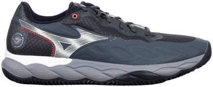 Mizuno Wave Enforce Court Tennisschoenen Heren-Grijs,Wit - 44,44.5,45
