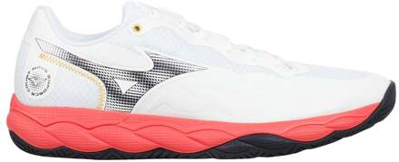 Mizuno Wave Enforce Court Tennisschoenen Heren-Wit,Blauw - 46