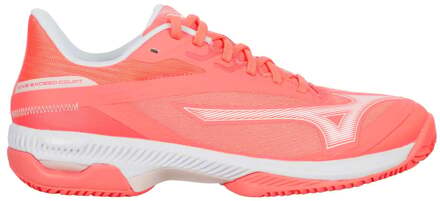 Mizuno Wave Exceed Court Tennisschoenen Dames-Koraal,Wit - 41