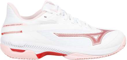 Mizuno Wave Exceed Court Tennisschoenen Heren-wit, berry - 36.5,37,38,38.5,39,40,40.5,41,42,42.5,43