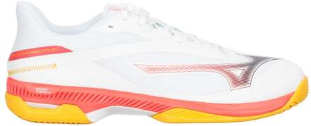 Mizuno Wave Exceed Court Tennisschoenen Heren-Wit,Koraal - 47