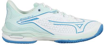 Mizuno Wave Exceed Tour 6 Tennisschoenen Dames-Wit,Blauw - 40