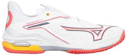 Mizuno Wave Exceed Tour 6 Tennisschoenen Dames-Wit,Koraal - 42