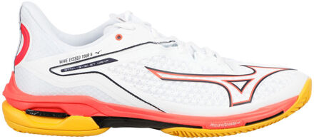 Mizuno Wave Exceed Tour 6 Tennisschoenen Heren-Wit,Koraal - 39