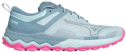 Mizuno Wave Ibuki 4 Trailschoen Dames-Petrolblauw,Pink - 42.5