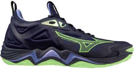 Mizuno Wave Momentum 3 Indoorschoenen SR 42 Blauw dessin