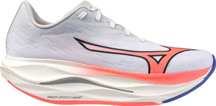 Mizuno Wave Rebellion Flash 3 Dames wit/rood - 40 1/2