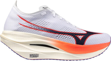 Mizuno Wave Rebellion Pro 3 wit/rood - 44