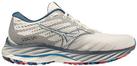Mizuno Wave Rider 26 Neutrale Schoen Dames-Wit,Blauw - 37