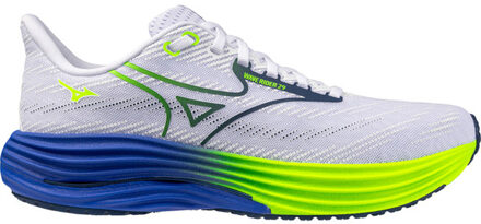Mizuno Wave Rider 29 Heren wit/blauw - 44