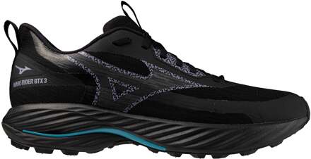 Mizuno Wave Rider GTX 3                    Trailschoen Heren-zwart, turkoois - 39,40,40.5,41,42,42.5,43,44,44.5,45,46,46.5,47,48.5,50