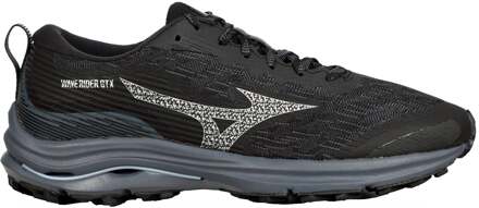 Mizuno Wave Rider GTX Hardloopschoenen Dames zwart - wit - grijs - 40 1/2
