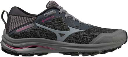 Mizuno Wave Rider GTX Trailschoen Dames-Grijs,Wit - 38.5