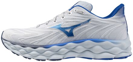 Mizuno Wave Sky 8 Hardloopschoenen Heren wit - blauw - 42 1/2