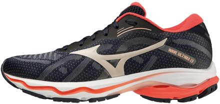 Mizuno Wave Ultima 13 Hardloopschoenen Dames donker blauw - rood - zilver - 37