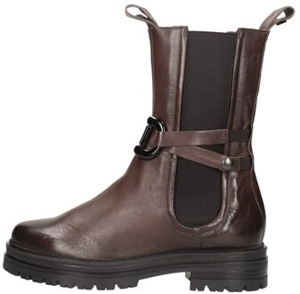 MJUS Enkellaarsjes Plat Donkerbruin - 40