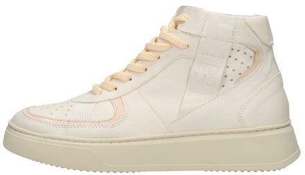 MJUS Veterschoenen Hoog Gebroken wit - 37