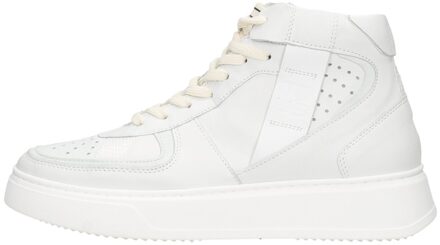 MJUS Veterschoenen Hoog Wit - 37