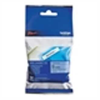 MK-521BZ zwart op blauw breedte 9 mm labels