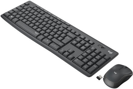 MK295 Silent - Draadloze muis en toetsenbord - AZERTY BE / Graphite