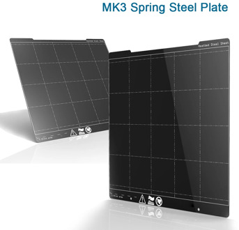 MK3 I3 Spring Steel Plate 254*241MM Printing Platform Sheet Textured PEI Film Power Coated Heatbed For Prusa I3 MK3 MK3S Ender3