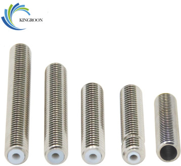 MK8 MK9 PTFE Throat Stainless Steel Throat M6 30mm 40mm Threaded For 1.75mm Filament 3D Printer Parts Tube