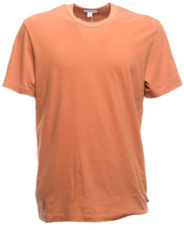 Mlj3311 Folp T-Shirt en Polo James Perse , Orange , Heren - Xl,M