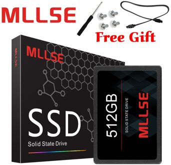 Mllse Ssd 512Gb 2.5 "Ssd Sataiii 3D Nand Flash Tlc 500 Mb/s Smi/Phison/Realtek Interne solid State Drives Voor Laptop Pc