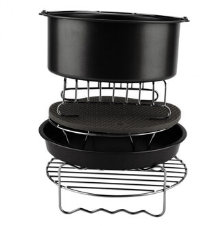 MMFC-6Pcs Duurzaam Bakken Mand Pizza Plaat Lucht Friteuse Accessoires Voor Koken Keuken