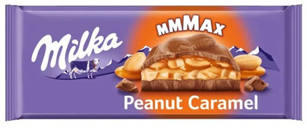 MMMAX peanuts and caramel tablet 276 gr. Brand Mika