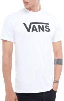 Mn Vans Classic Heren T-shirt - White/Black - Maat M